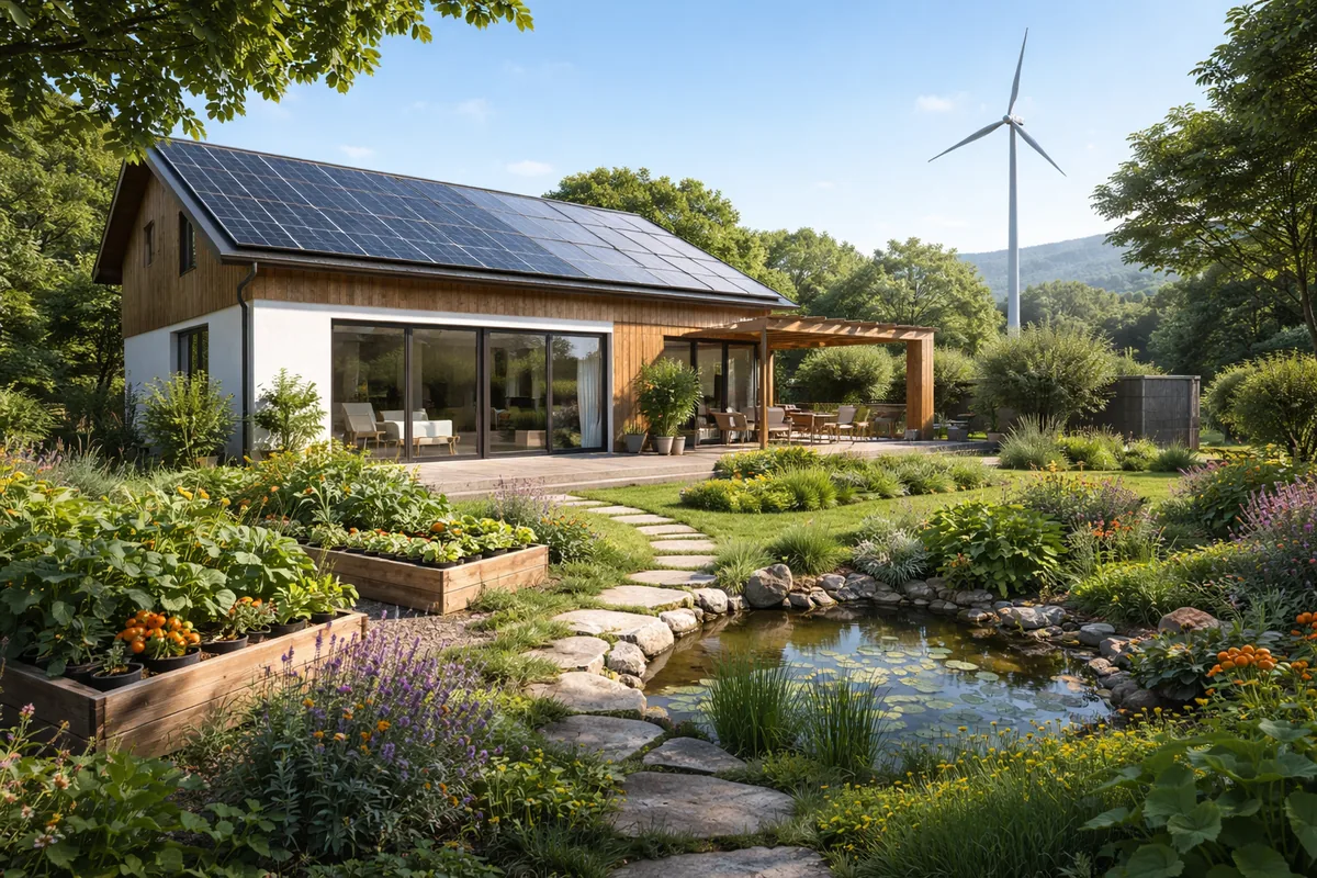 Comment créer un habitat durable avec un jardin écologique et des énergies renouvelables