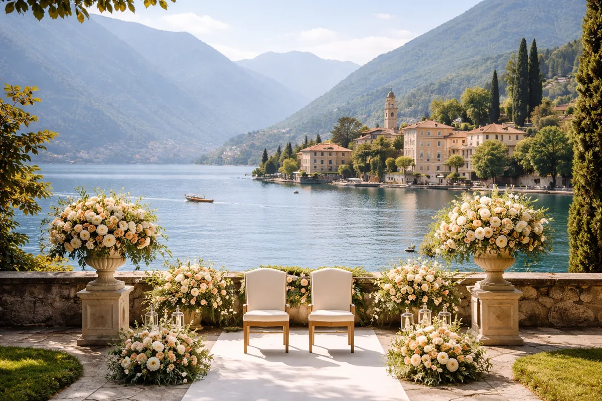 Quelles villes historiques choisir pour un mariage sur mesure au lac de Côme