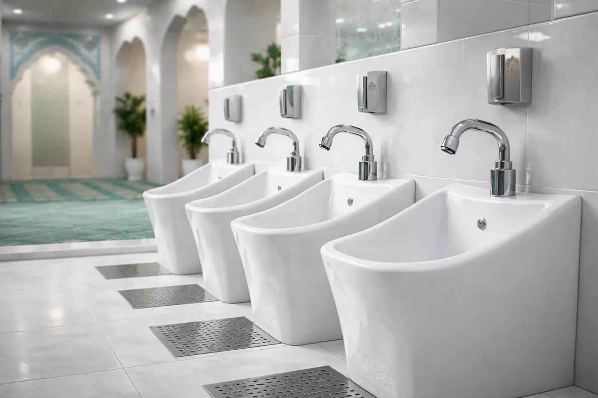 Quels sont les atouts des lavabos d'ablutions en céramique antibactérienne pour mosquées