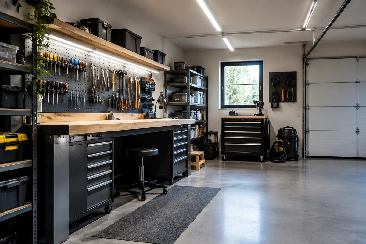 Comment choisir un éclairage adapté pour un garage utilisé comme atelier